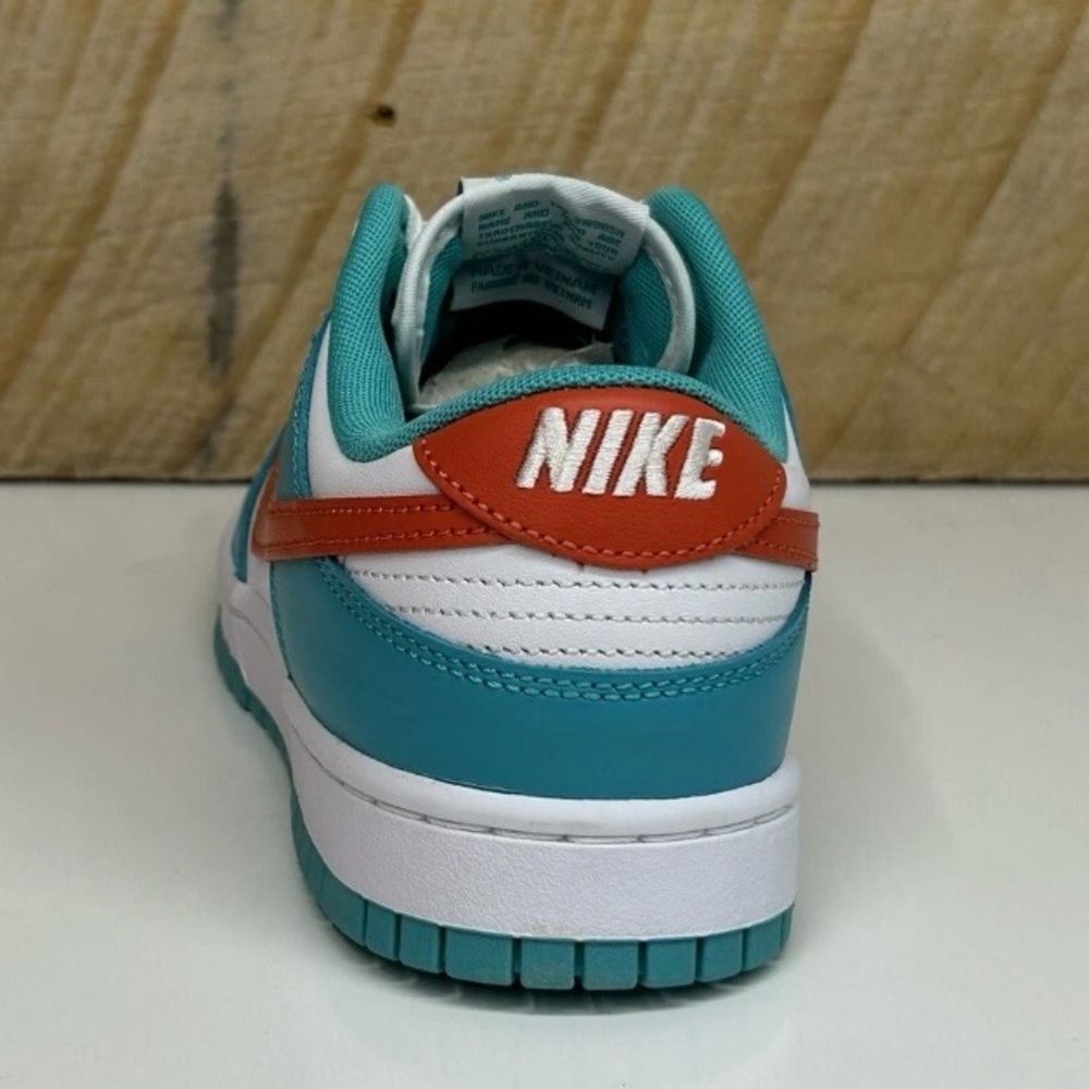 Nike Dunk Low Retro Miami Dolphins Blue Orange Dusty Cactus DV0833-102- Mens 8.5 - Picture 6 of 7